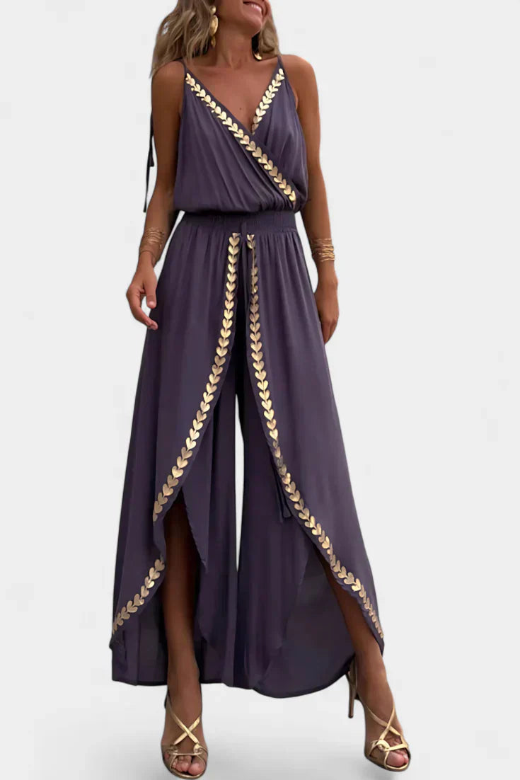 Donatila Mono Unique with Golden Details and Open Leg