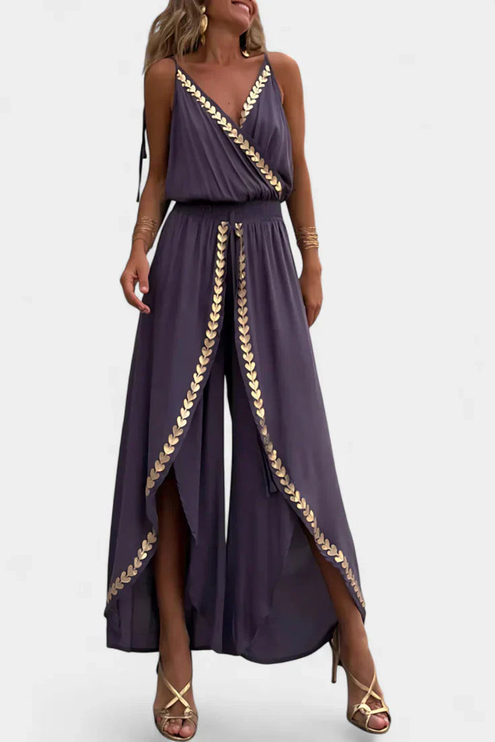 Donatila Mono Unique with Golden Details and Open Leg