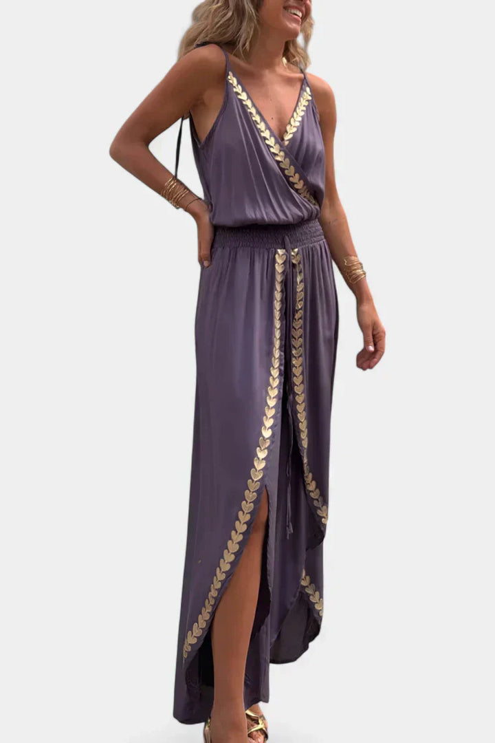 Donatila Mono Unique with Golden Details and Open Leg