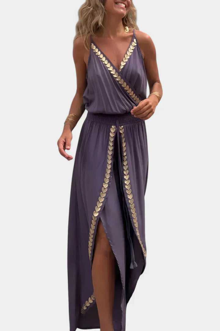 Donatila Mono Unique with Golden Details and Open Leg
