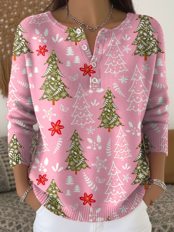 Sofía | Suéter navideño con botones