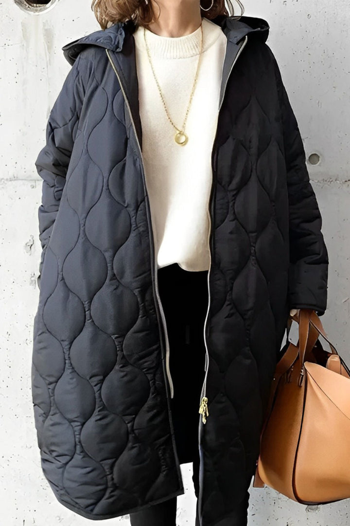 PRISCILLA™ | PARKA WITH HOOD AND CAREFUL DETAILS