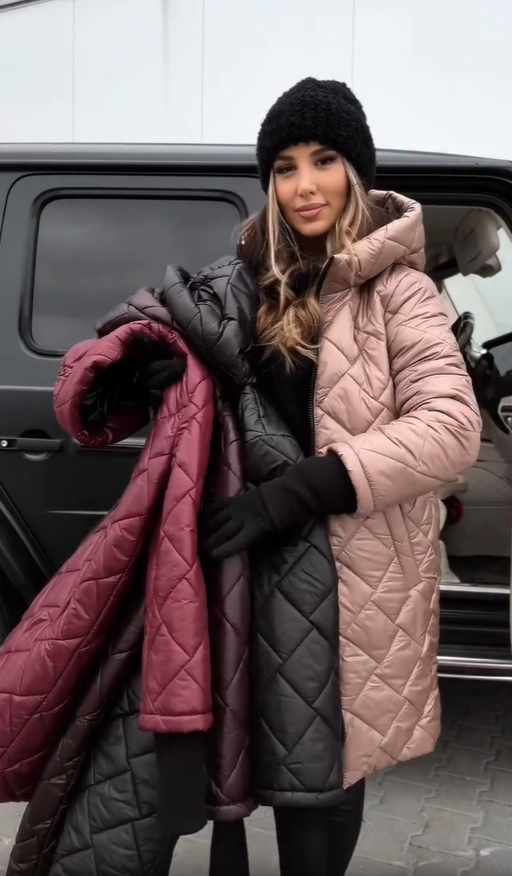 Martina | Elegant Padded Down Jacket with Hood