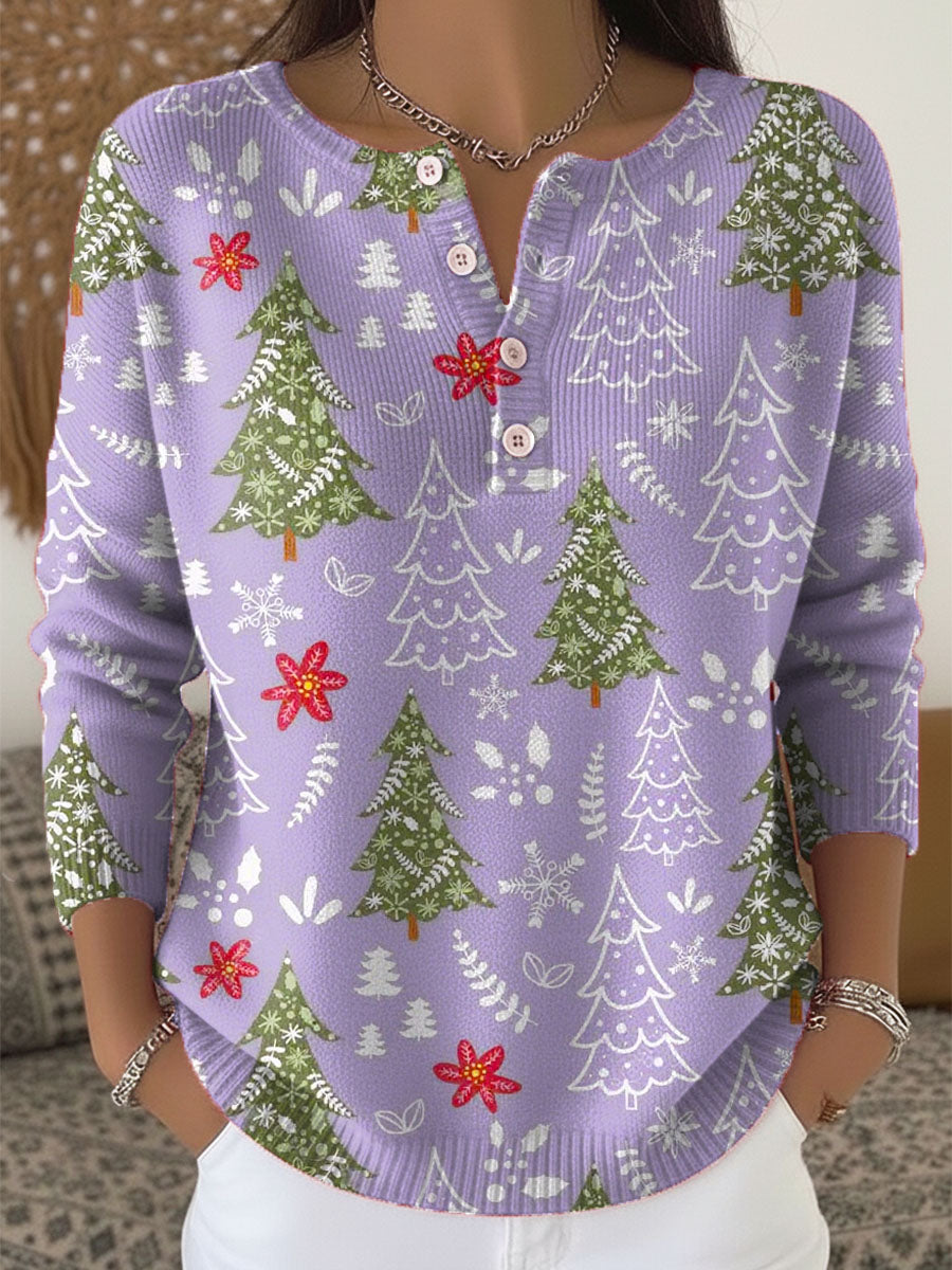 Sofía | Suéter navideño con botones