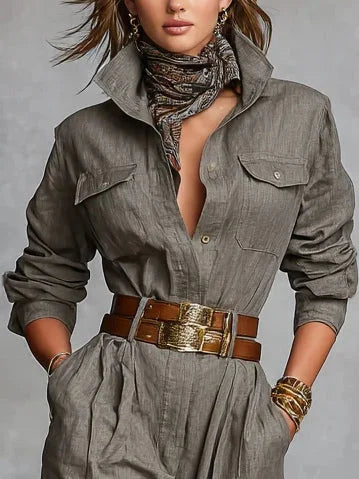 Magda Long Sleeve Jumpsuit