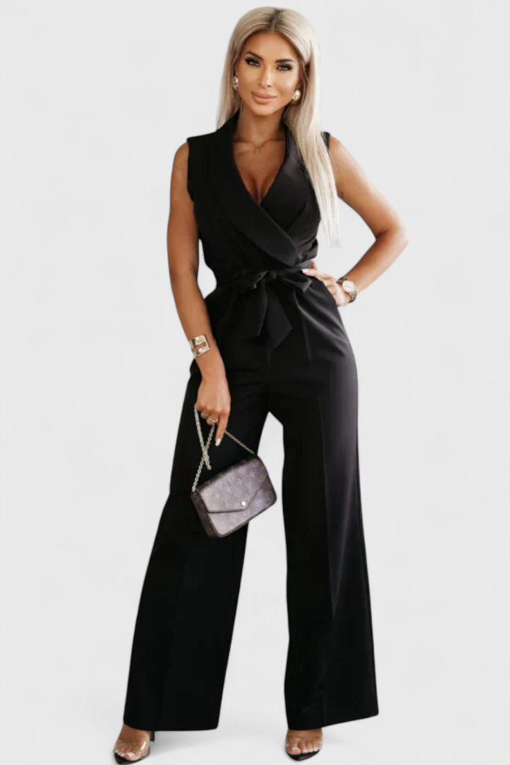 Montserrat Mono Elegant Sleeveless with Bow and Fluid Fall