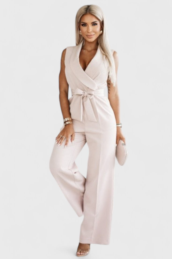 Montserrat Mono Elegant Sleeveless with Bow and Fluid Fall
