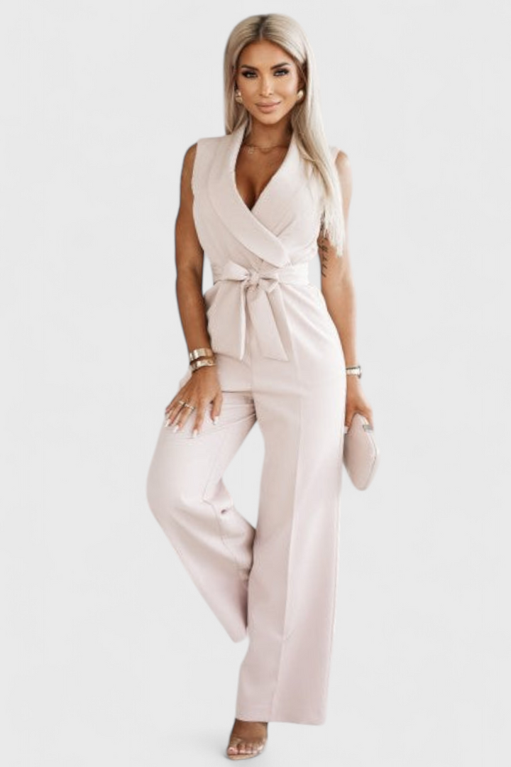 Montserrat Mono Elegant Sleeveless with Bow and Fluid Fall