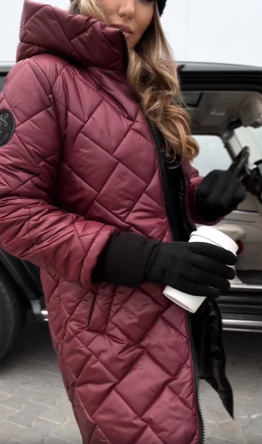 Martina | Elegant Padded Down Jacket with Hood