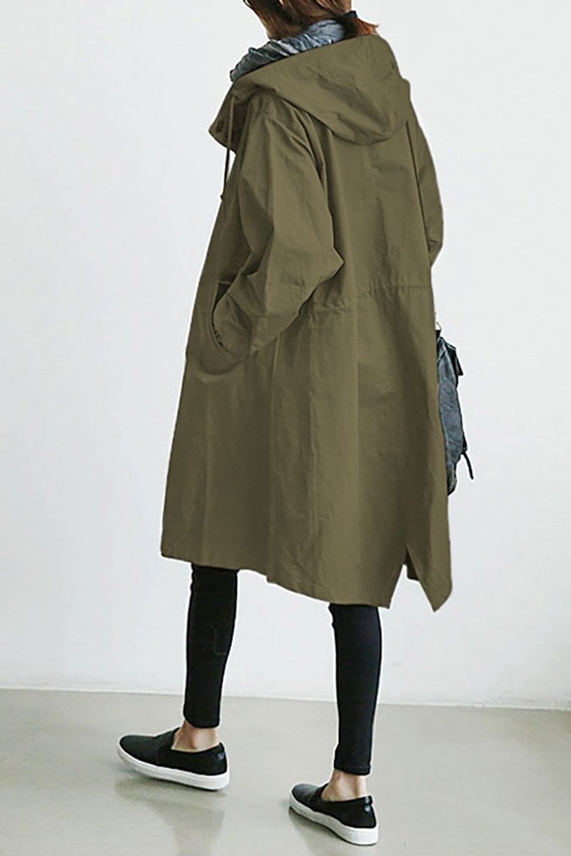 Lia | Waterproof Rain Trench Coat with Hood For Women