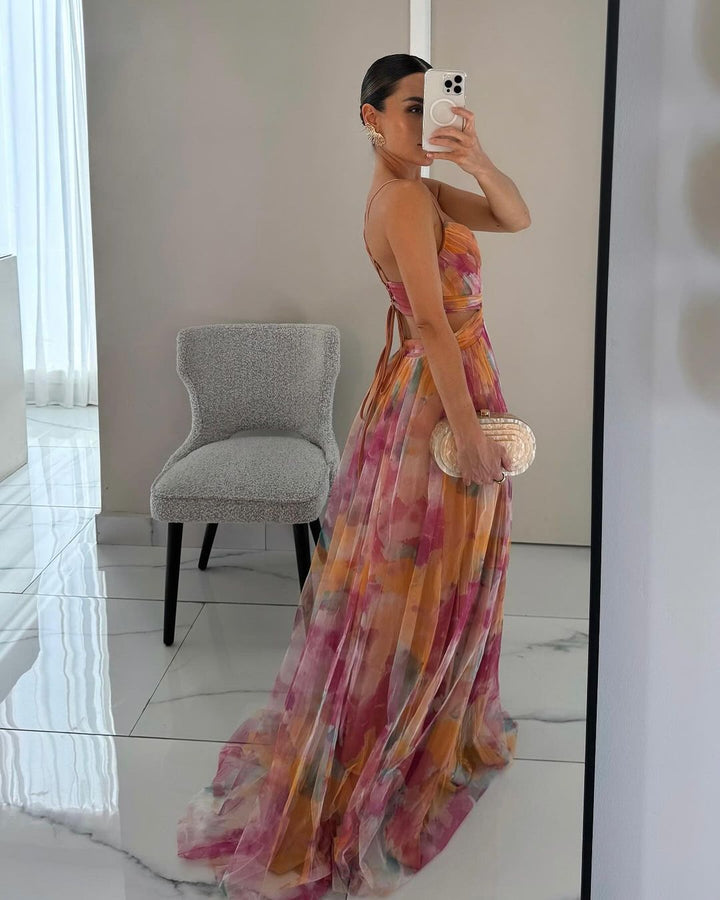 Giselle | Charming maxi dress with floral print