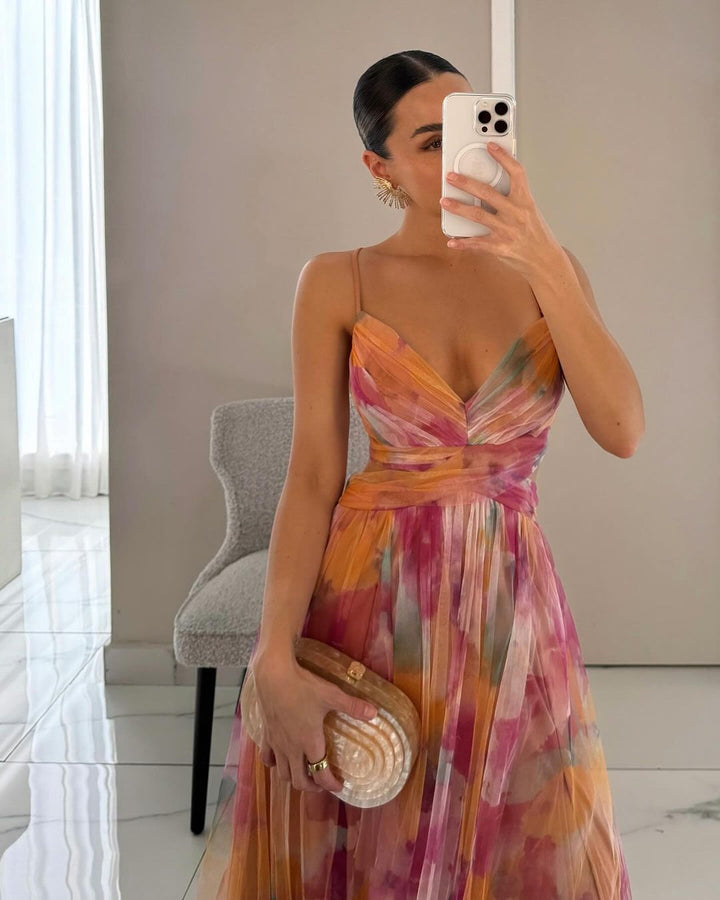 Giselle | Charming maxi dress with floral print