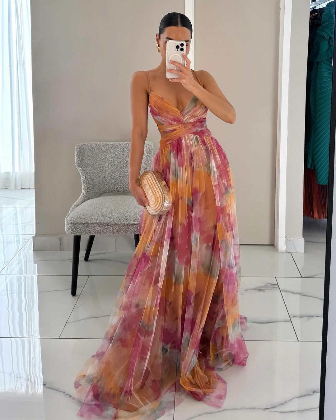 Giselle | Charming maxi dress with floral print