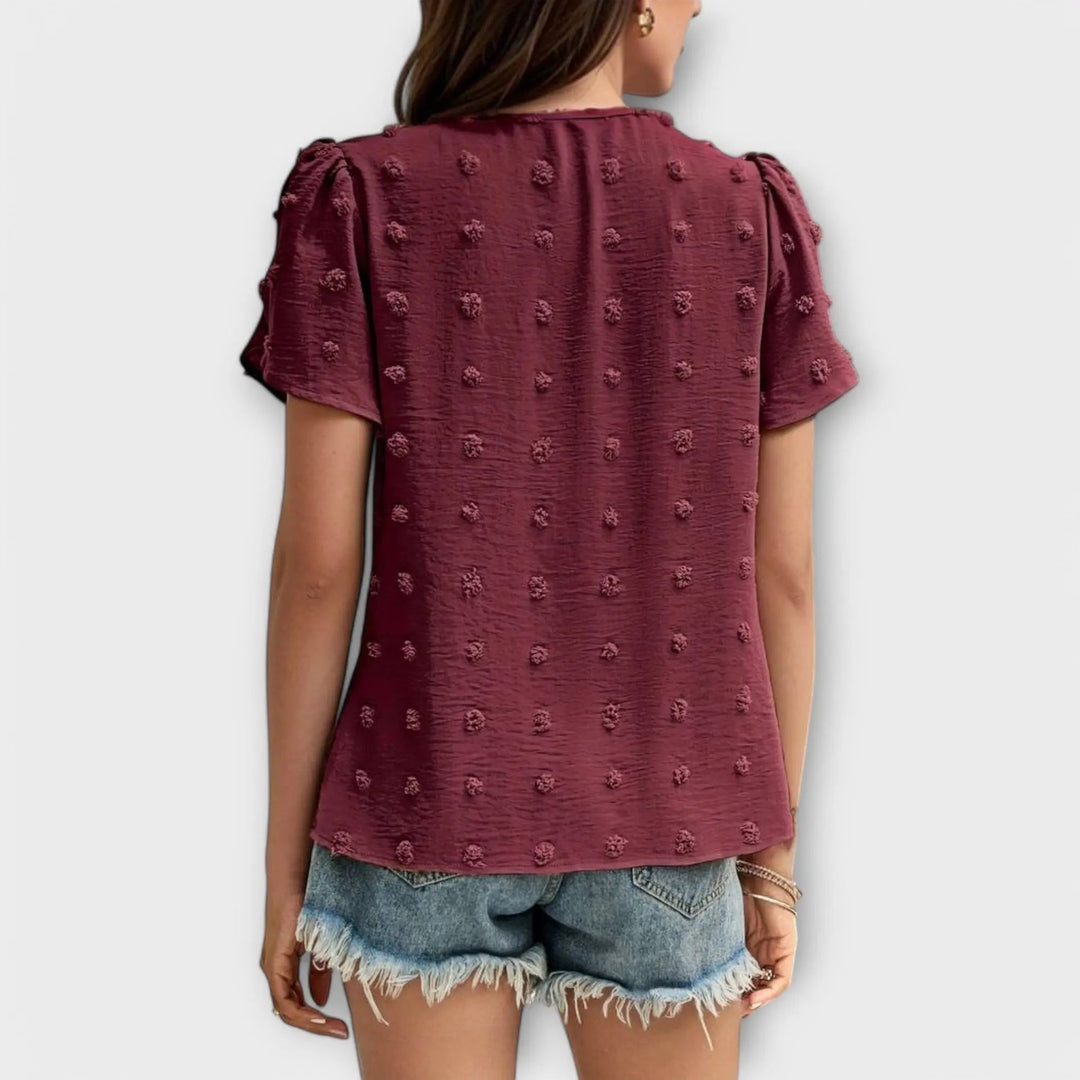 Laura | The Ideal Polka Dot Blouse