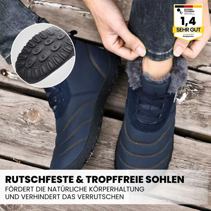 OrthoWarm - cushioned barefoot shoes, water-repellent and pain-relieving