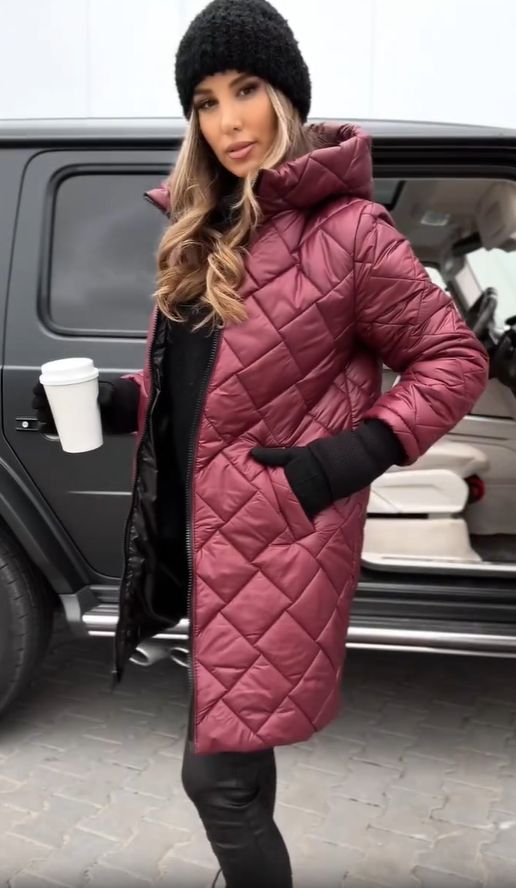 Martina | Elegant Padded Down Jacket with Hood