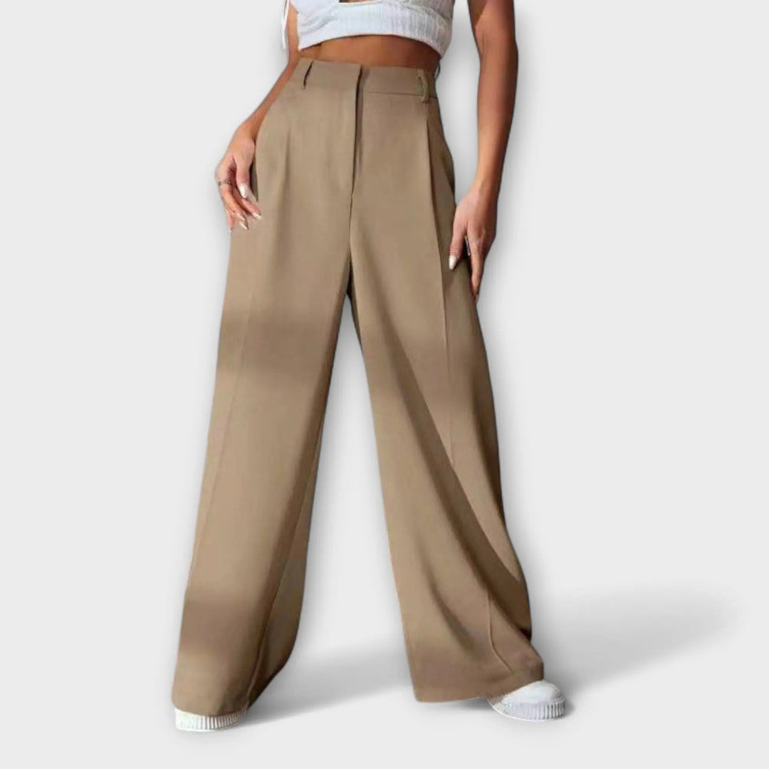 Iara | High-Waisted Wide-Leg Trousers