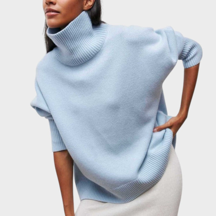 Suzana | Suéter de Cuello Alto Oversize