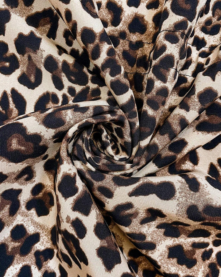 Adriana | Reversible Coat with Hood and Leopard Print