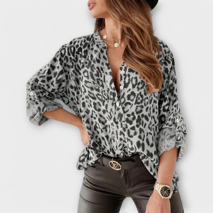 Patricia | Trendy Leopard Print Blouse