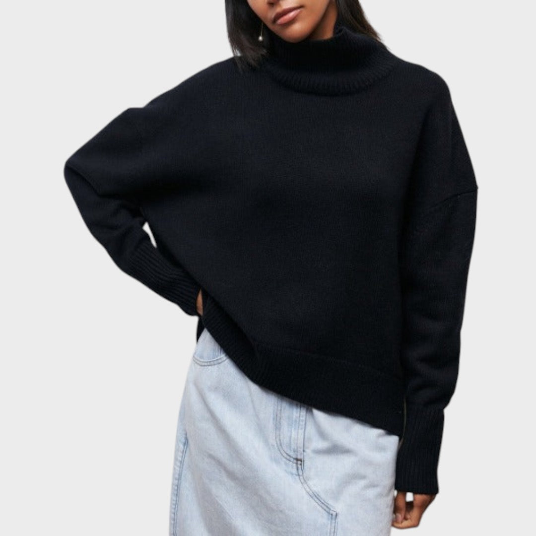 Suzana | Suéter de Cuello Alto Oversize