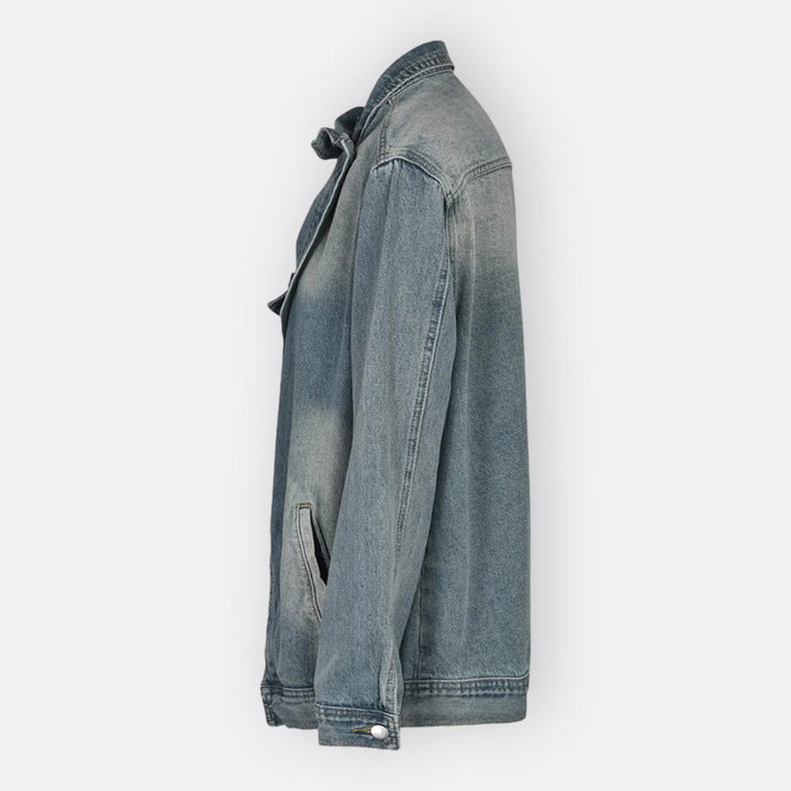 Sílvia - Vintage Asymmetrical High Collar Jacket