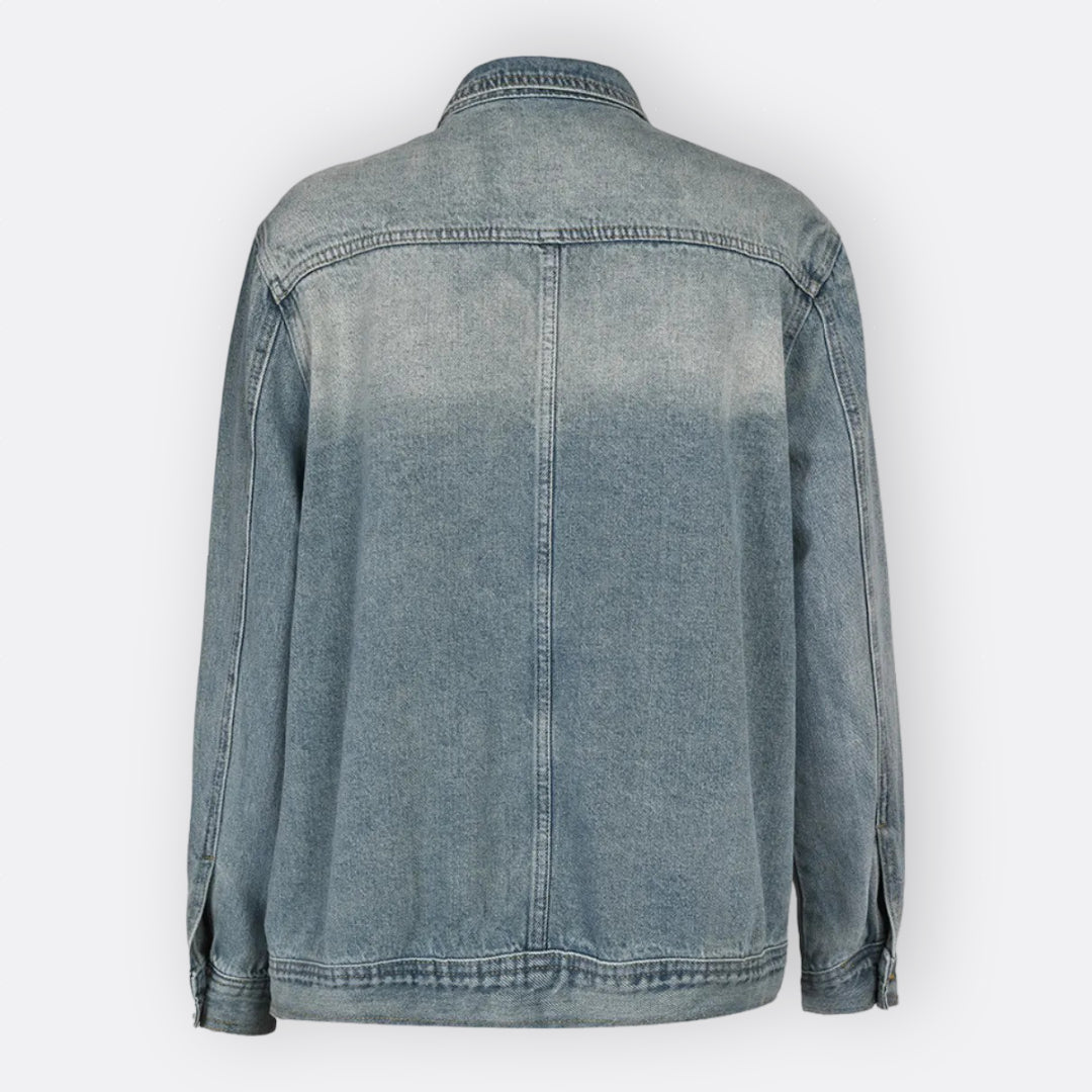 Sílvia - Vintage Asymmetrical High Collar Jacket