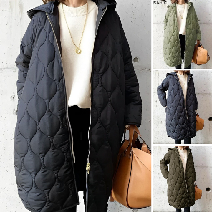 PRISCILLA™ | PARKA WITH HOOD AND CAREFUL DETAILS