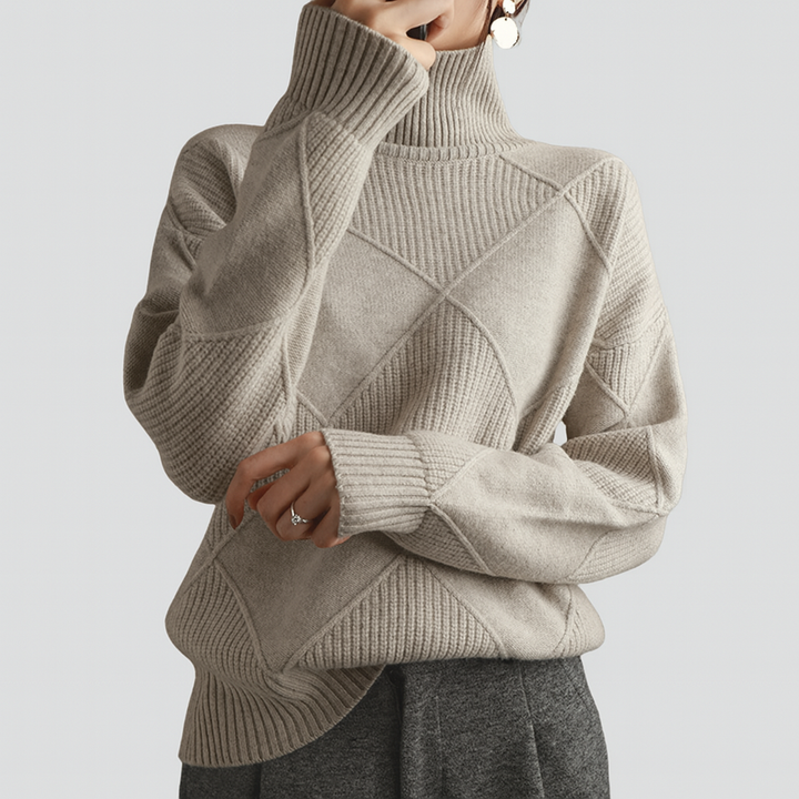 Darcy - Suéter de Cuello Alto Oversize