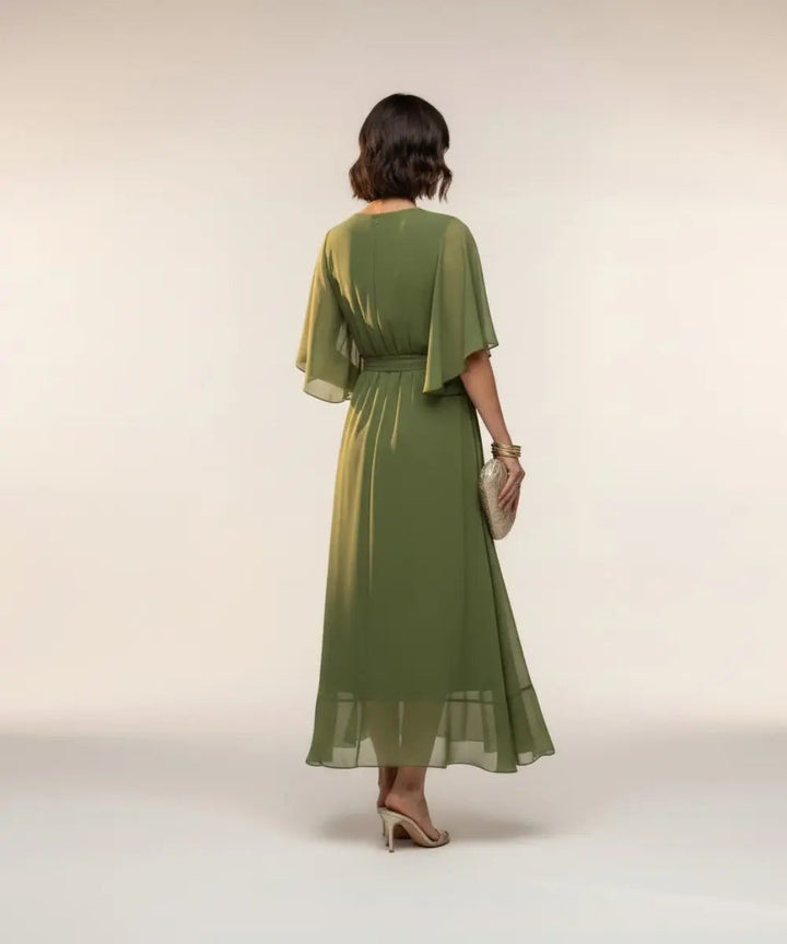 Leticia - Midi dress with tie waist