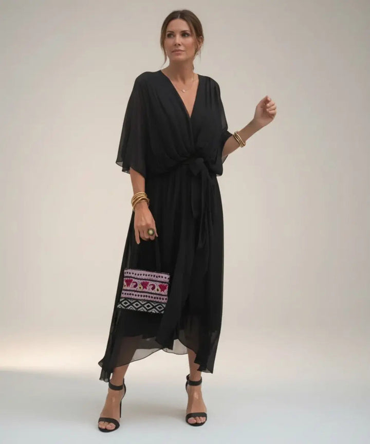 Leticia - Midi dress with tie waist