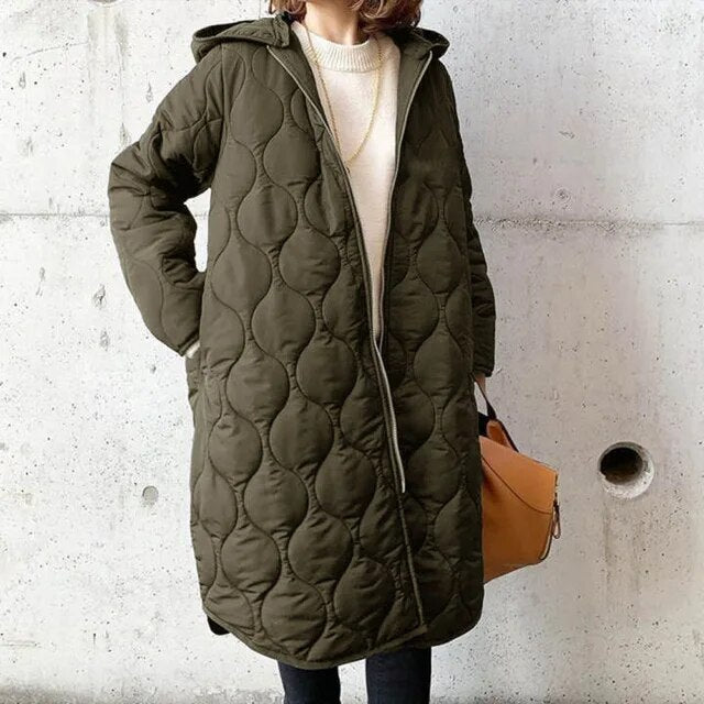 PRISCILLA™ | PARKA WITH HOOD AND CAREFUL DETAILS