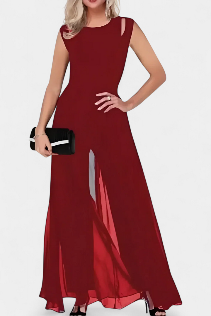 Nadia Mono Elegant Sleeveless with Front Transparency