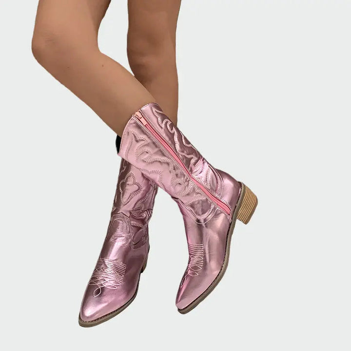 Metallic Cowboy Boots