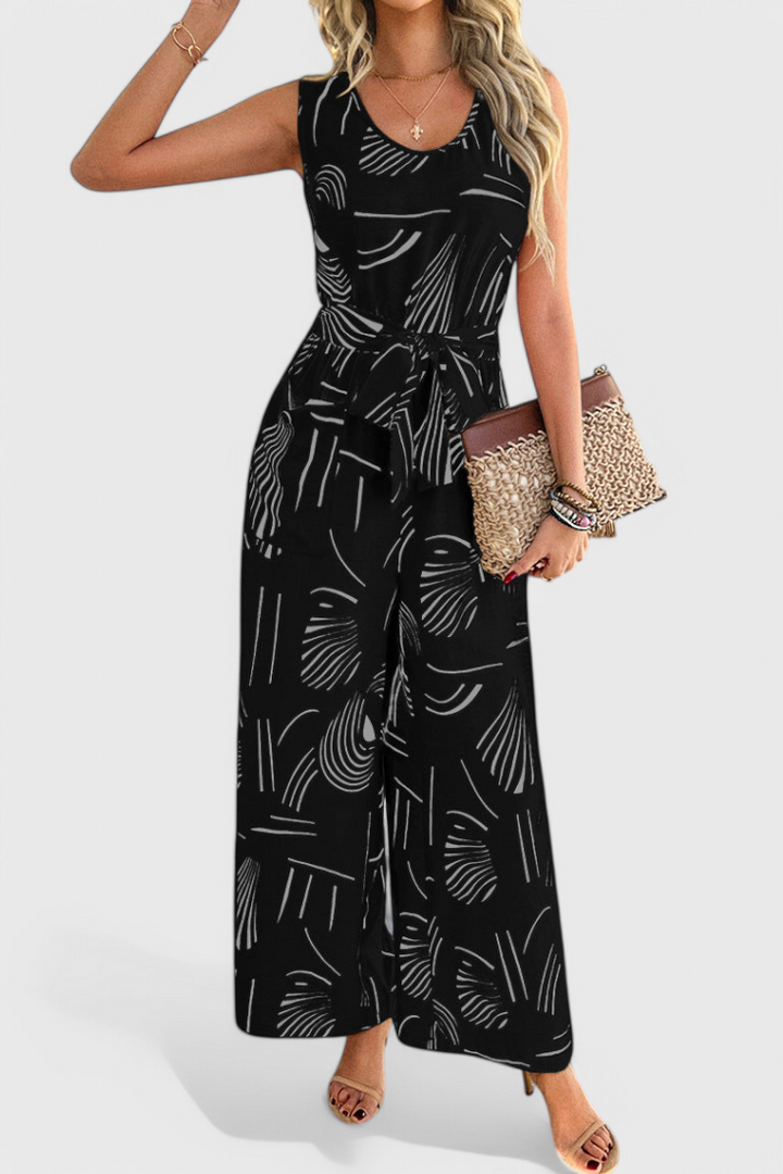 Alondra Linen Sleeveless Jumpsuit
