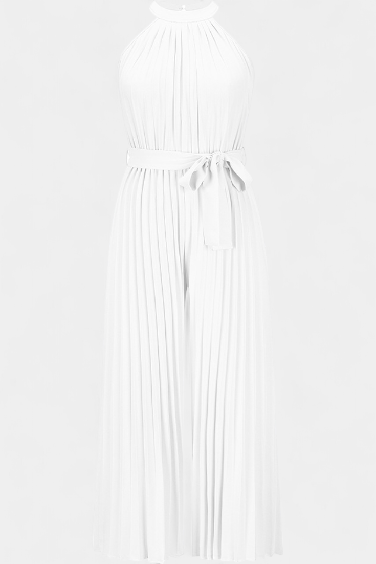 Patrizia Mono Palazzo Pleated with Halter Neck