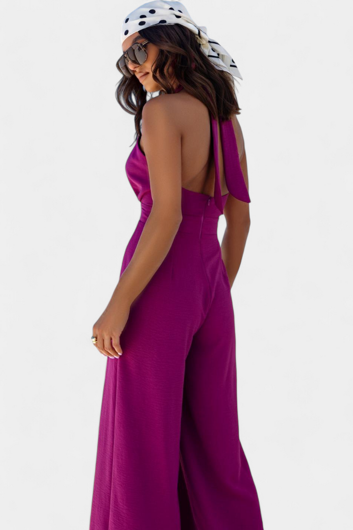 Jessica Mono Halter Cross Back with Wide Leg