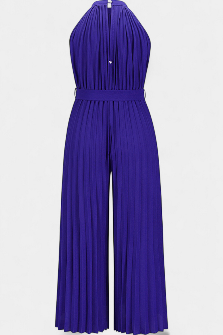 Patrizia Mono Palazzo Pleated with Halter Neck