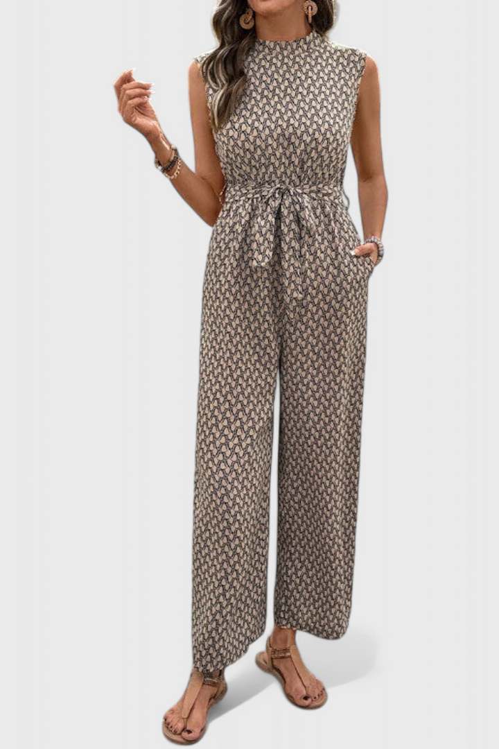 Luzia Geometric Print Jumpsuit