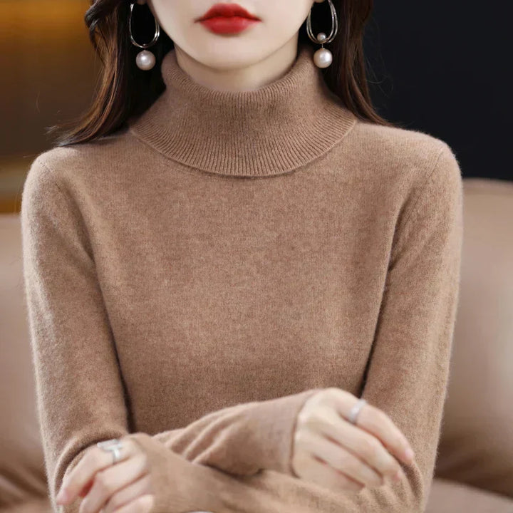 Amara | Cashmere High Neck Jumper