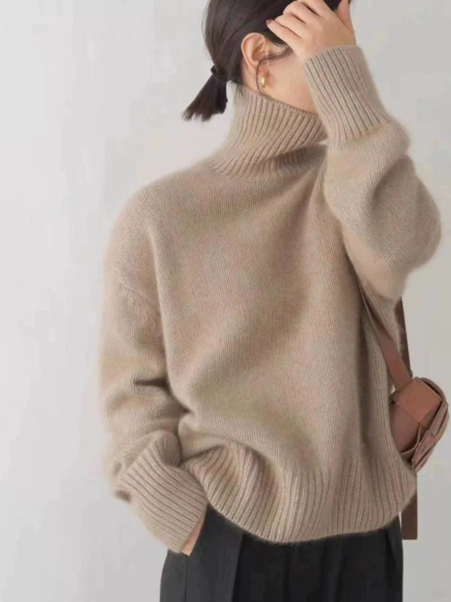 Zoey - Suéter Oversized con Cuello Alto
