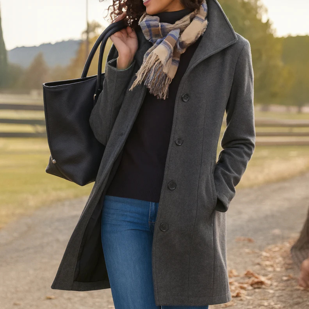Ines | Wool Winter Coat For Women