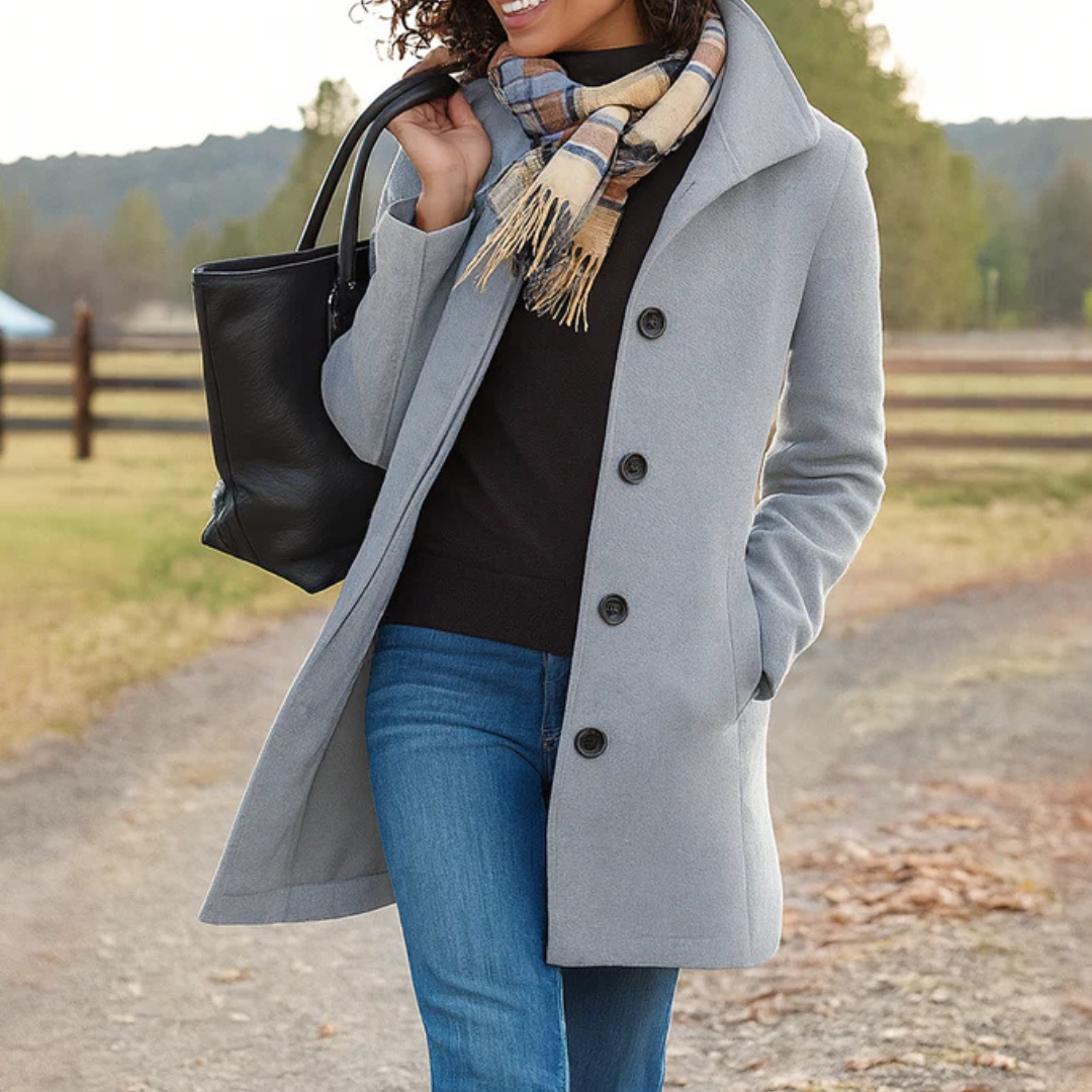 Ines | Wool Winter Coat For Women