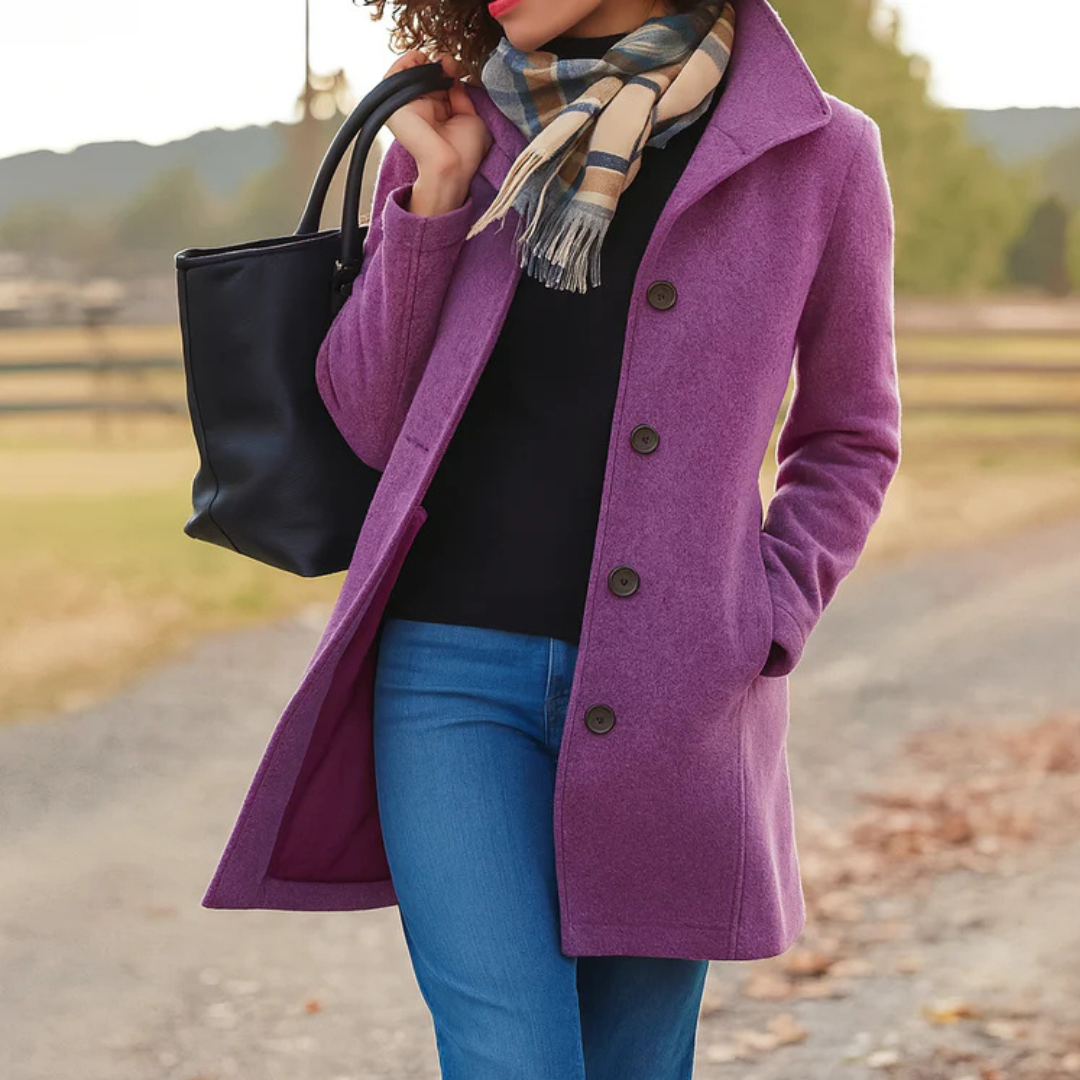 Ines | Wool Winter Coat For Women