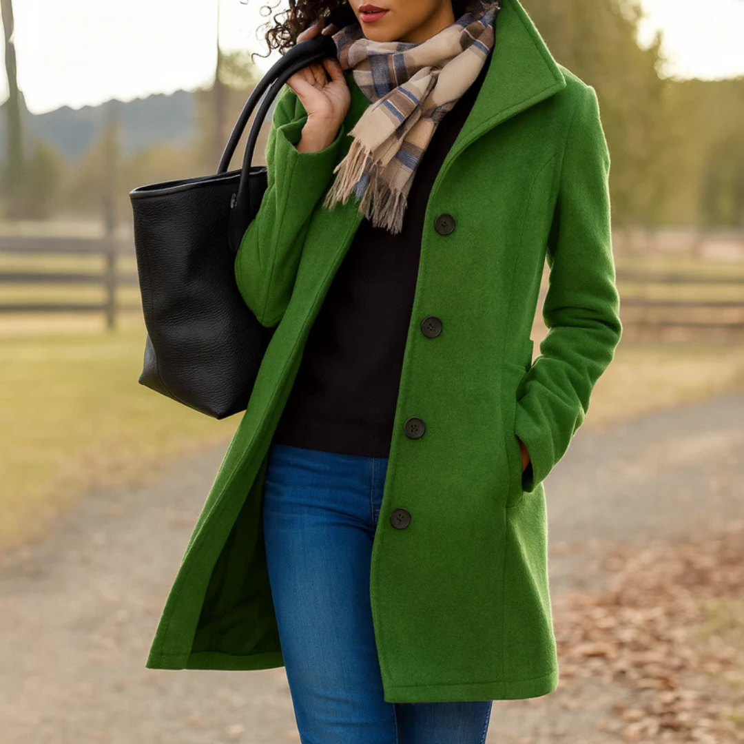 Ines | Wool Winter Coat For Women