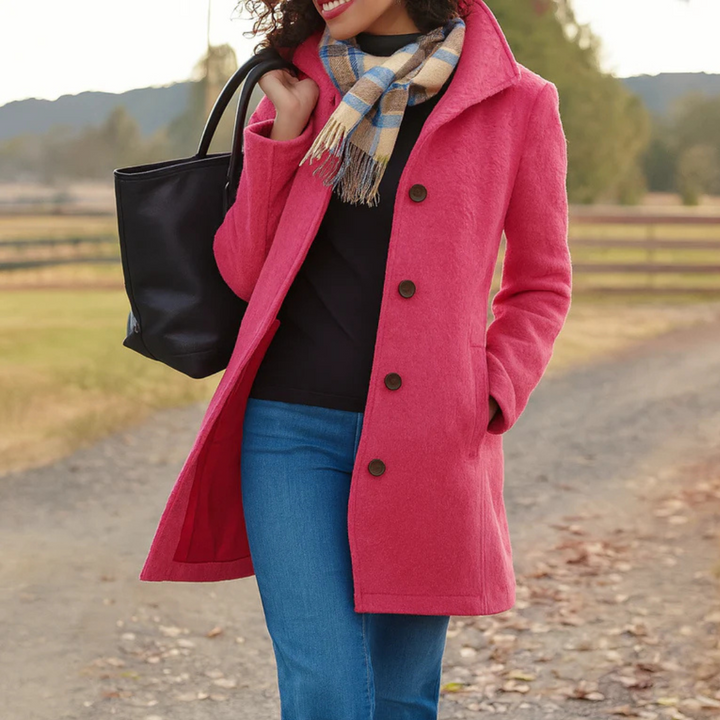 Ines | Wool Winter Coat For Women
