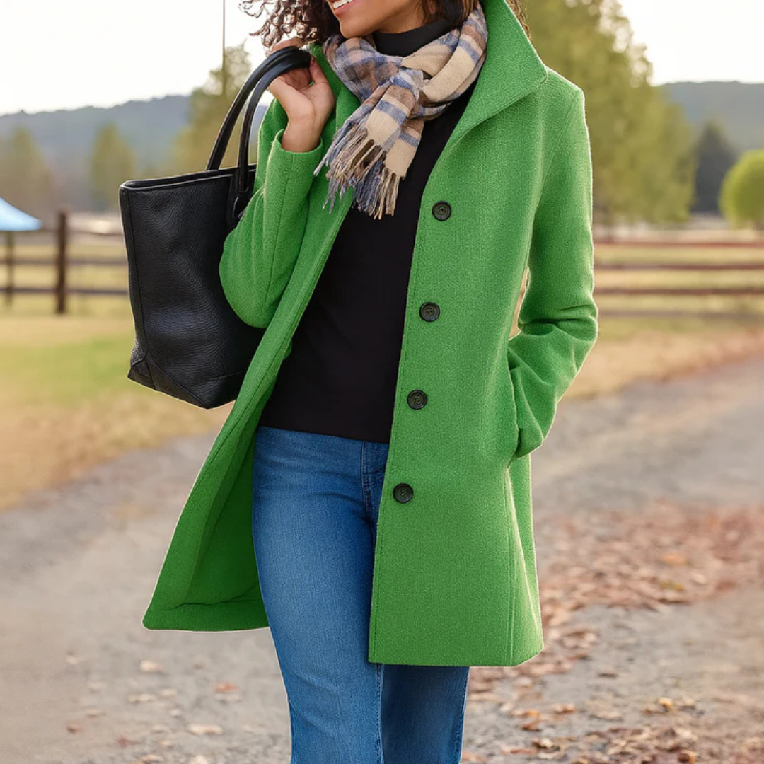 Ines | Wool Winter Coat For Women