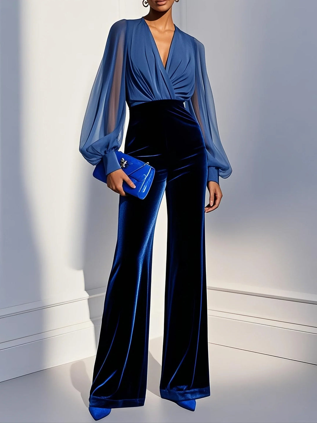 Carmen | Elegant jumpsuit with V-neck