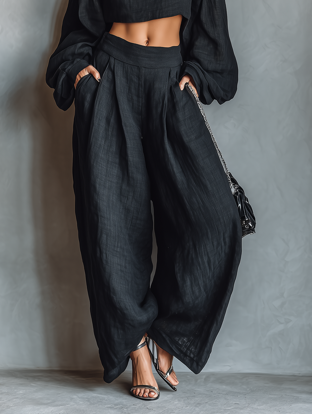 Carmen | Off-Shoulder Set with Wide Trousers