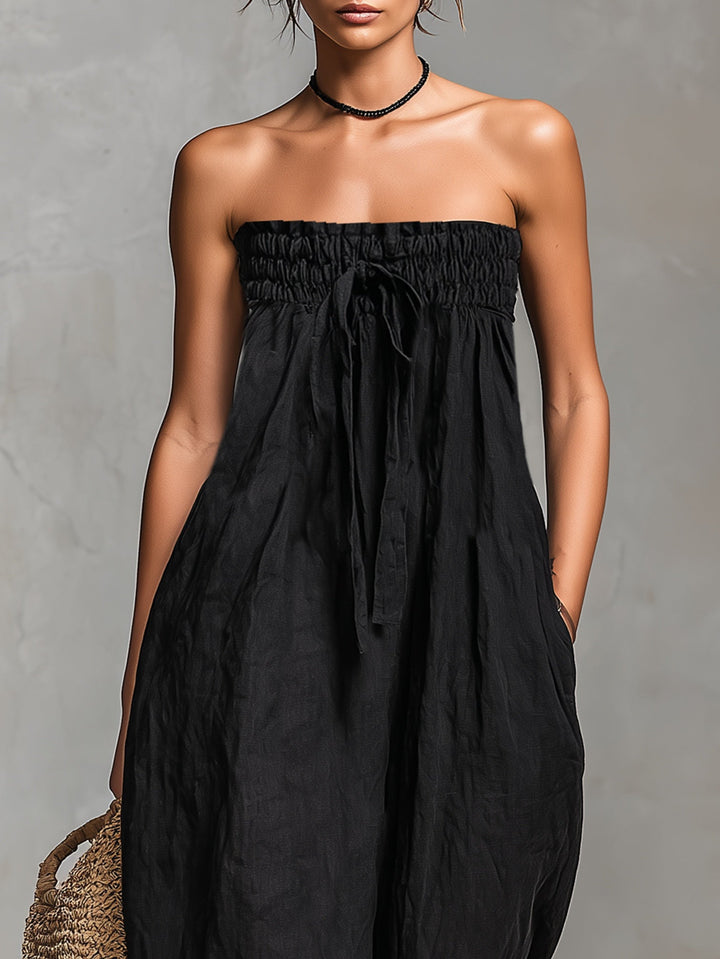 Carmen | Elegant Strapless Jumpsuit